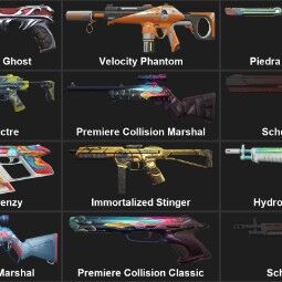 EU 【19 SKINS】  Piedra del Sol Bucky | Lycan's Bane Ghost | Velocity Phantom | Piedra del Sol Ghost | Velocity Bulldog | Lycan's Bane Stinger 1